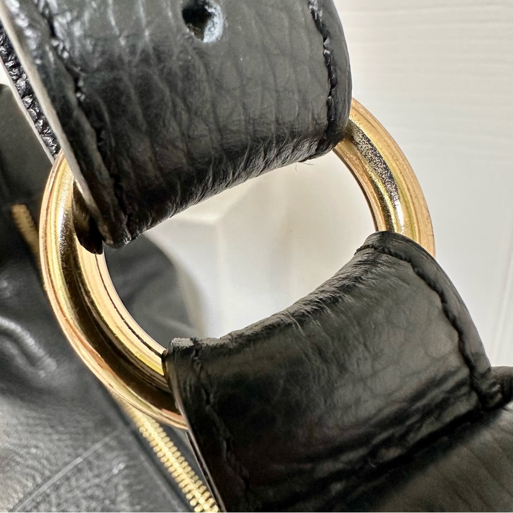 Quince Hobo Bag Italian Pebbled Leather Black - Picture 8 of 12